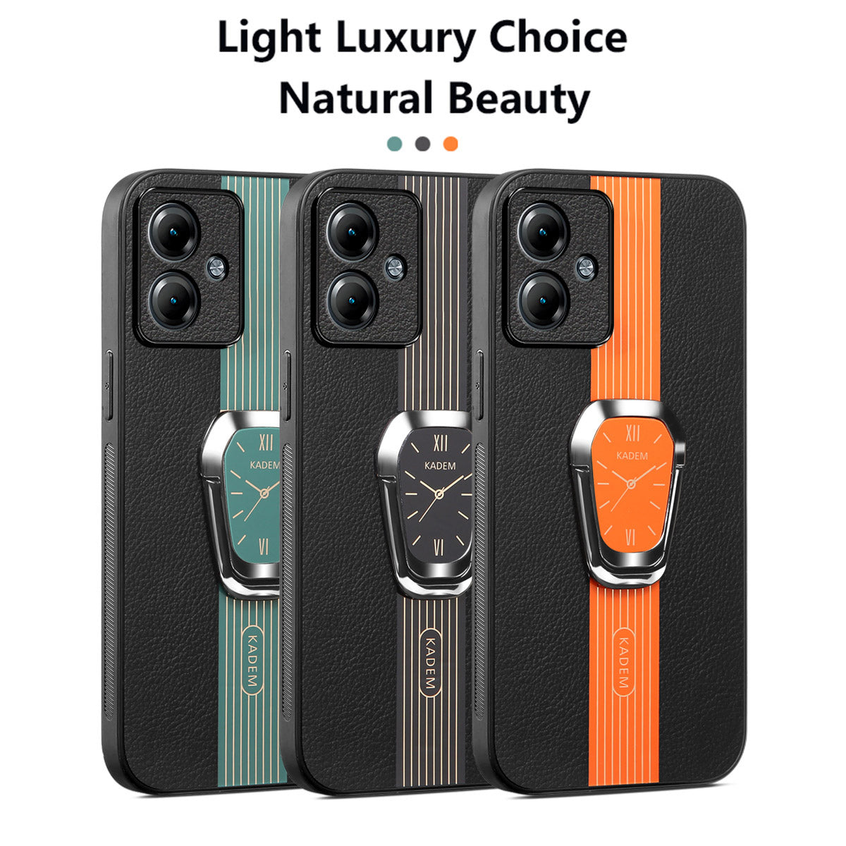 KADEM For Motorola Moto G14 4G Cover Folding Kickstand PU+TPU+Acrylic Cell Phone Case KADEM For Motorola Moto G14 4G Cover Folding Kickstand PU+TPU+Acrylic Cell Phone Case